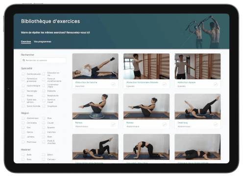 physiostudent ipad exercices